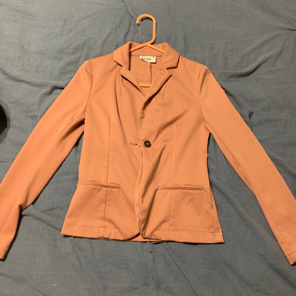 Peach/pink blazer